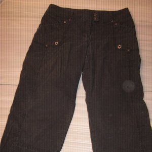 Cotton Ginny Ladies Black Capri Pants Size 9